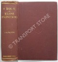A Manual of Marine Engineering by SEATON, A.E.